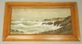 Appraisal: EDMUND DARCH LEWIS Coastal Watercolor Titled Sto EDMUND DARCH LEWIS