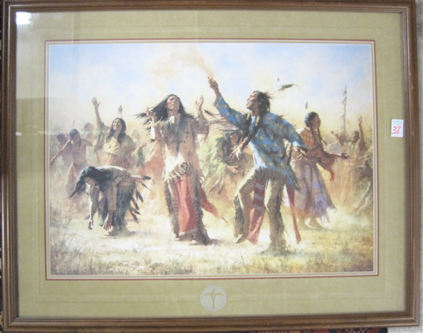 Appraisal: HOWARD TERPNING COLOR LITHOGRAPHIC PRINT Illinois born titled Hope Springs