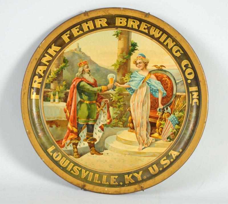 Appraisal: Tin Fehr Brewing Company Tray Great color and graphics with