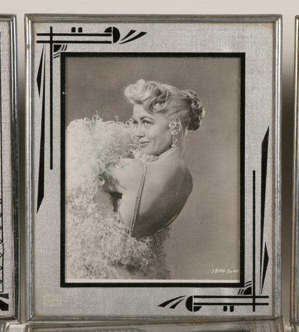 Appraisal: Ten Art Deco frames including Hollywood leading ladies studio photos