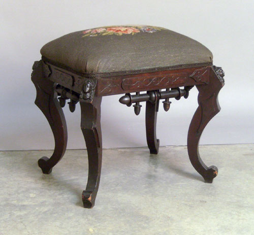 Appraisal: Victorian stool ca possibly Jelliff