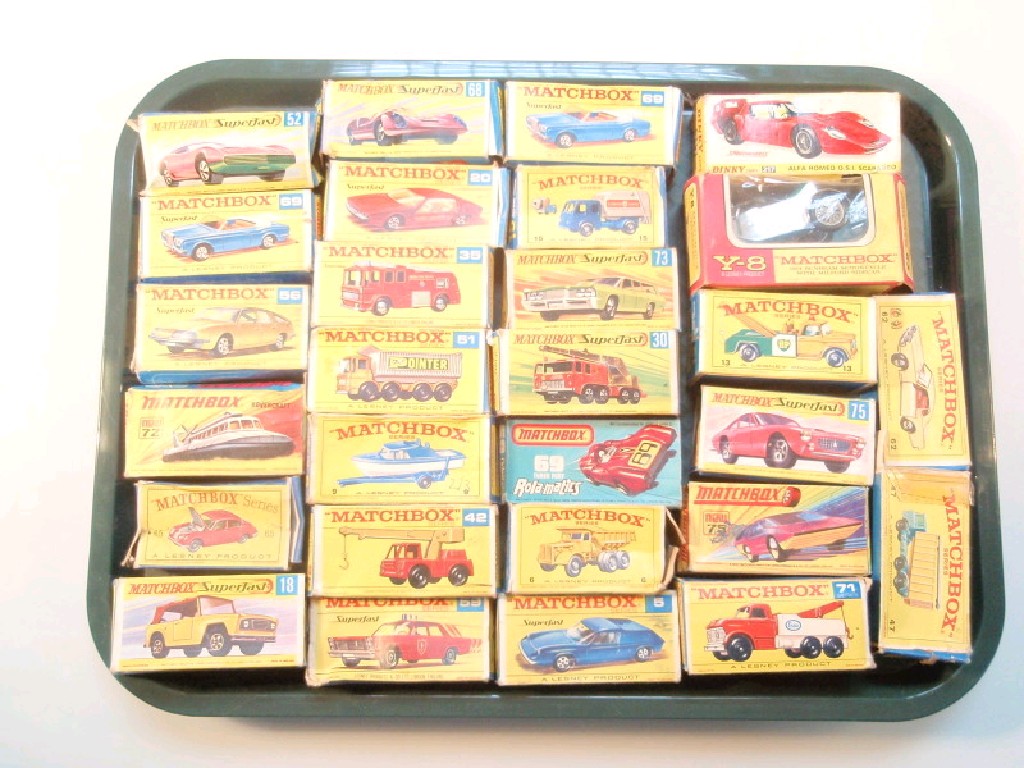 Appraisal: A quantity of boxed Matchbox vehicles and one model of