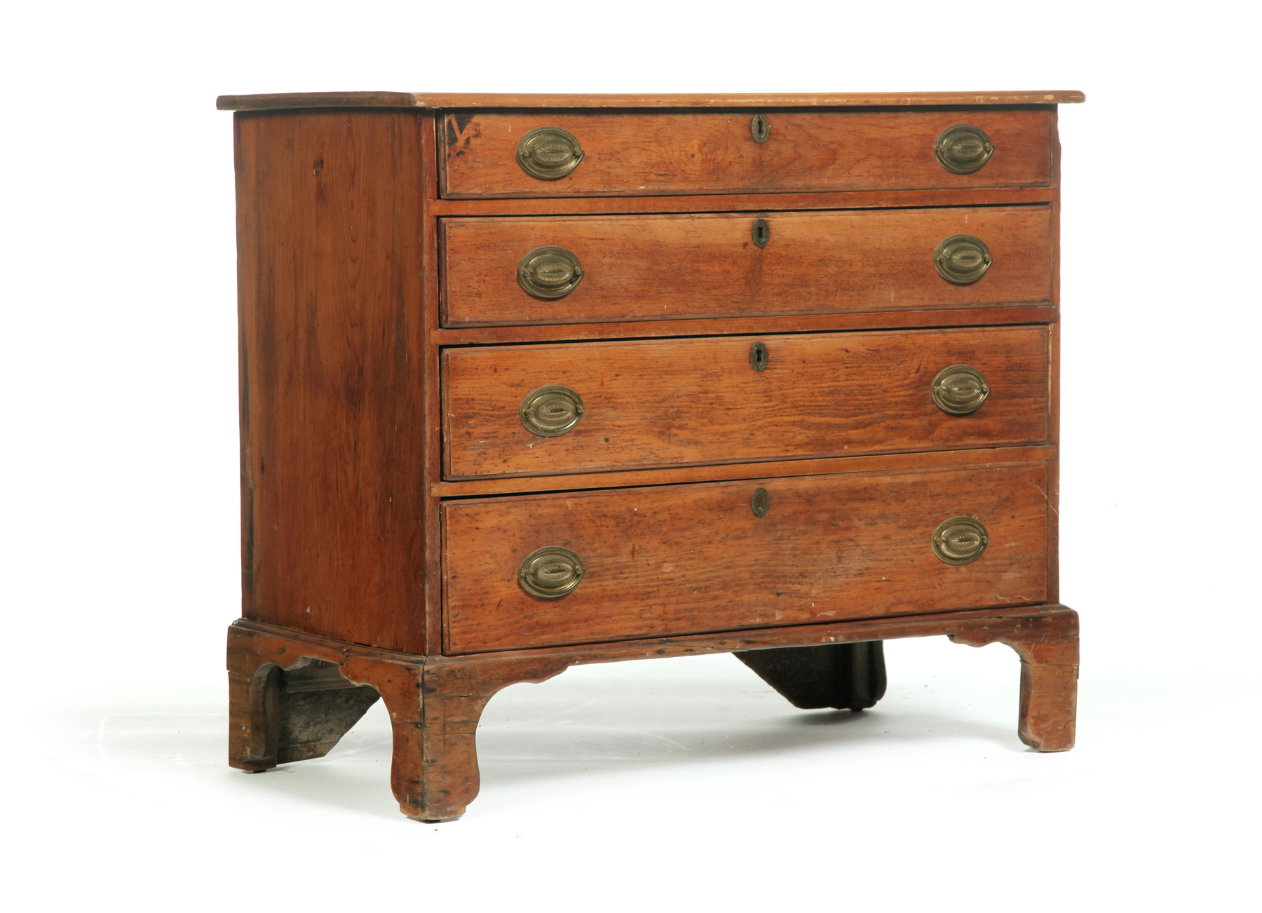 Appraisal: NEW HAMPSHIRE COUNTRY CHIPPENDALE CHEST OF DRAWERS Late th century