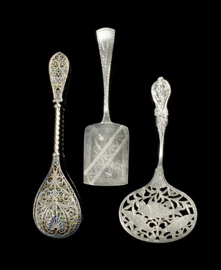 Appraisal: American Coin Silver Pastry Spade third quarter th century in