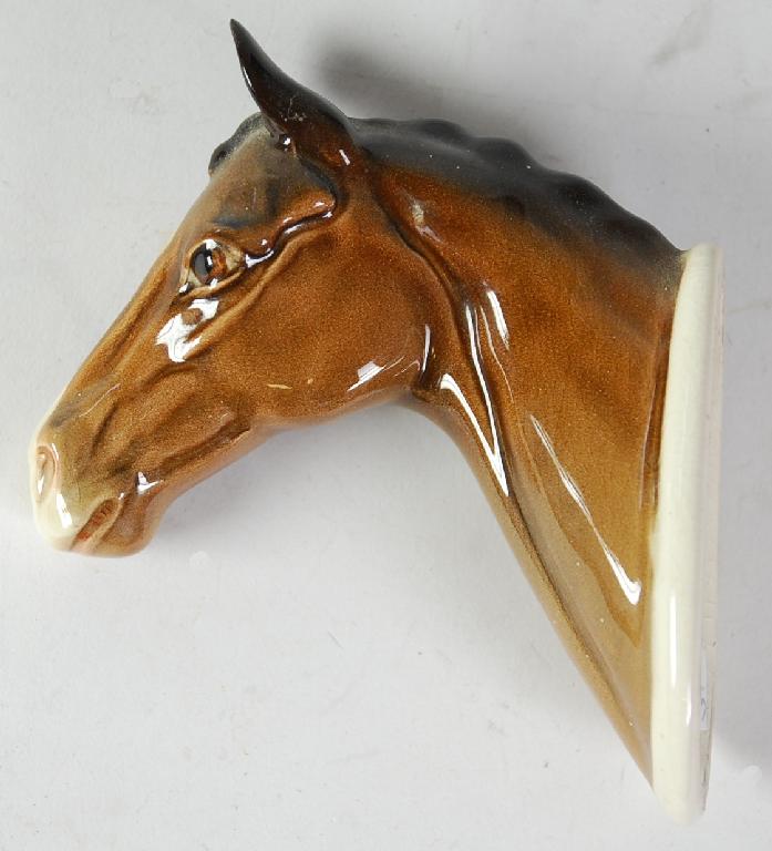 Appraisal: BESWICK POTTERY HORSE WALL ORNAMENT 'HUNTER' in high printed mark