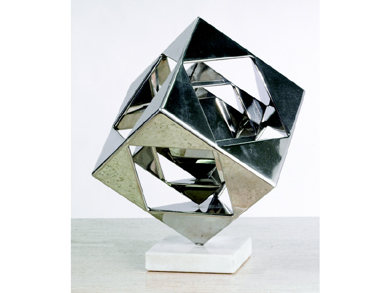 Appraisal: SAUNDERS SCHULTZ BILL SEVERSON AMERICAN SYNERTISM polished stainless steel raised