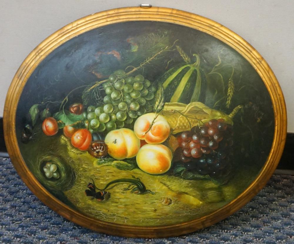 Appraisal: American th Century School Still Life of Fruit Oil on