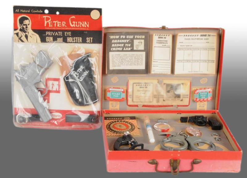 Appraisal: Lot of Detective Play Sets Description s Includes one Dragnet