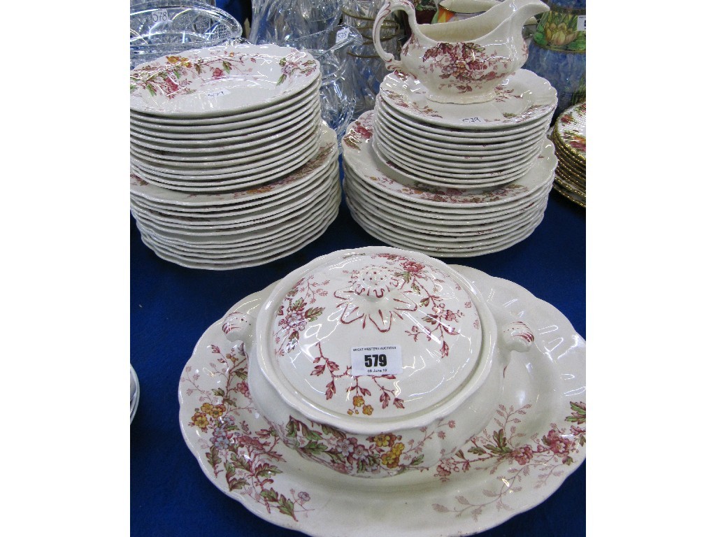 Appraisal: Booths pottery 'Washington' pattern dinnerset to include tureen platter plates