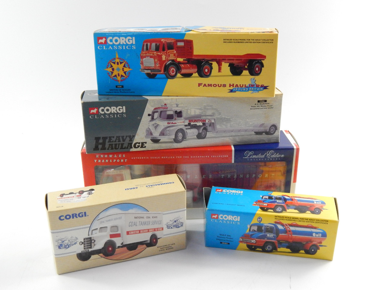 Appraisal: A quantity of Corgi die cast lorries including Scammell Volvo