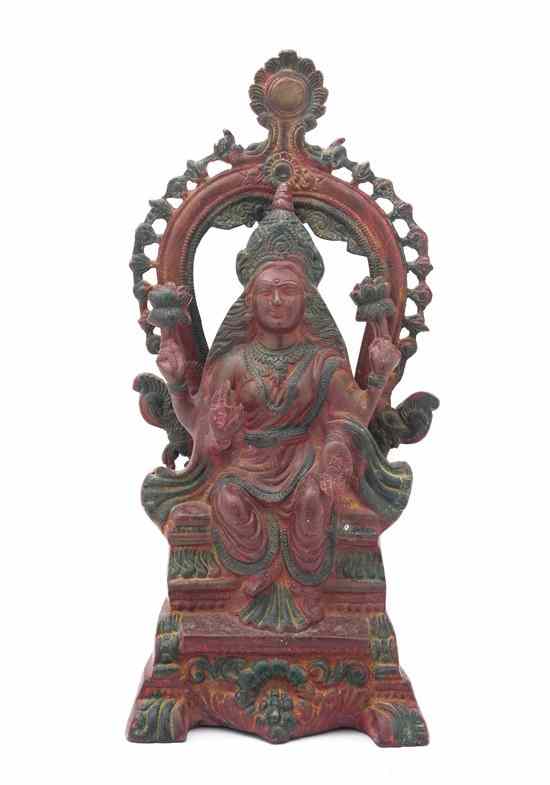 Appraisal: An Indian Bronze Figure of a Multi-Armed Deity the figure