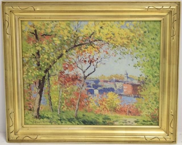 Appraisal: J E ENNEKING JOSEPH ELIOT ENNEKING - OIL PAINTING ON