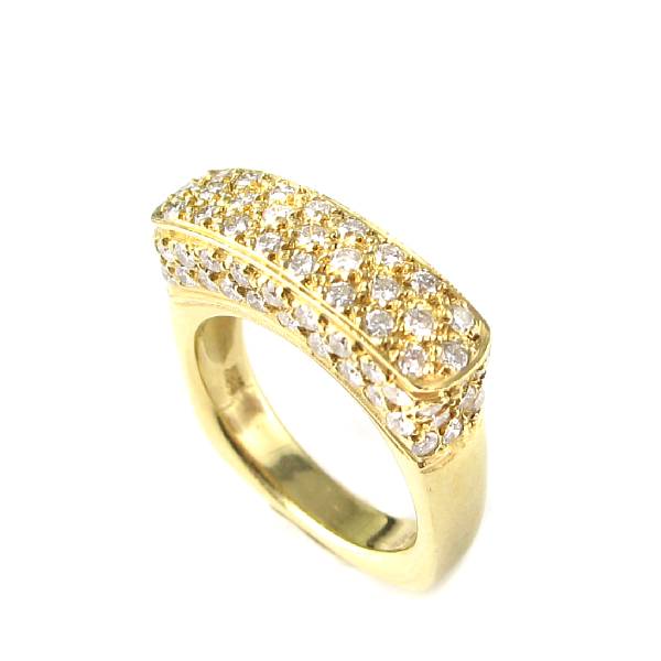 Appraisal: A diamond and k gold saddle ring estimated weight of