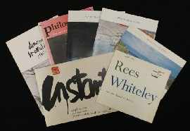 Appraisal: Whiteley Brett A Small Collection of Catalogues Articles Provenance The