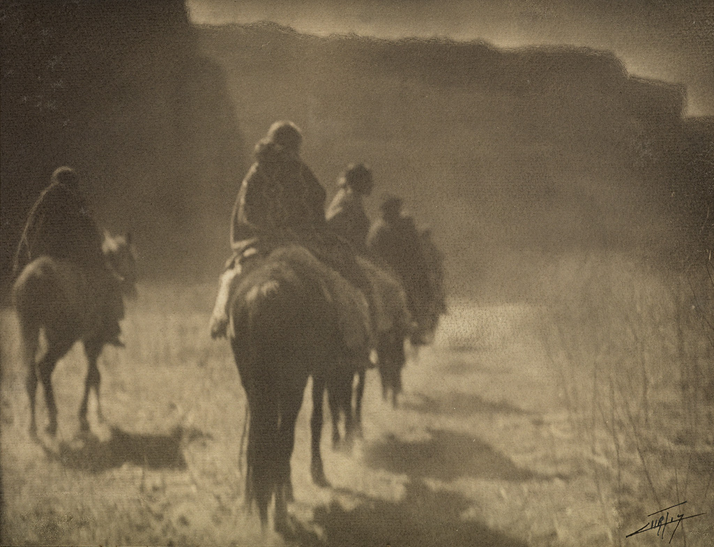 Appraisal: CURTIS EDWARD S - The Vanishing Race Platinum print x