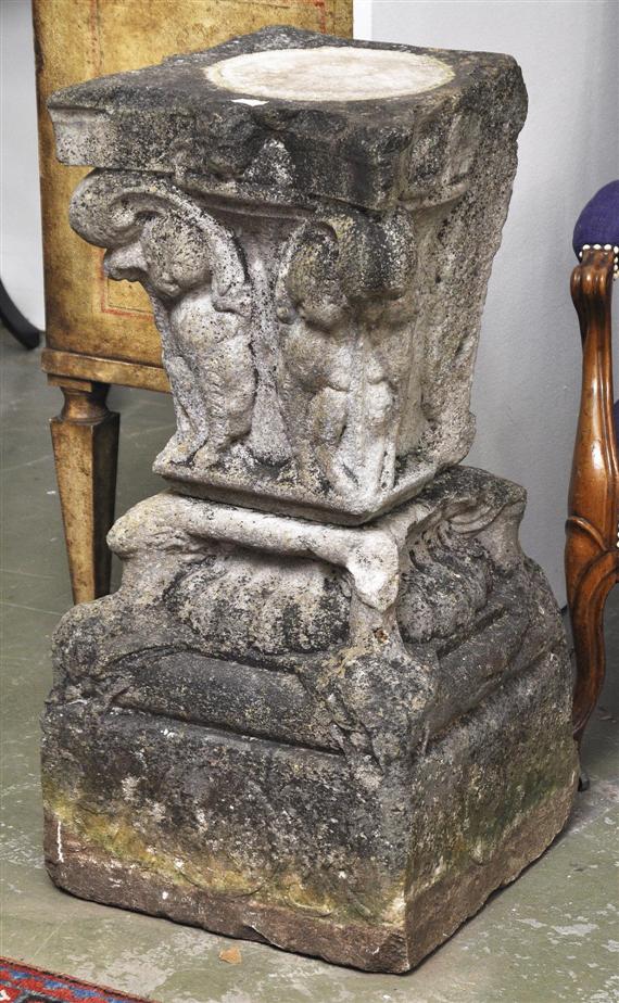 Appraisal: FRAGMENTS OF A CAPITAL AND A BASE probably France th