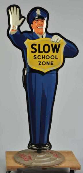 Appraisal: Coca-Cola School Zone Policeman Description Nice clean and bright example