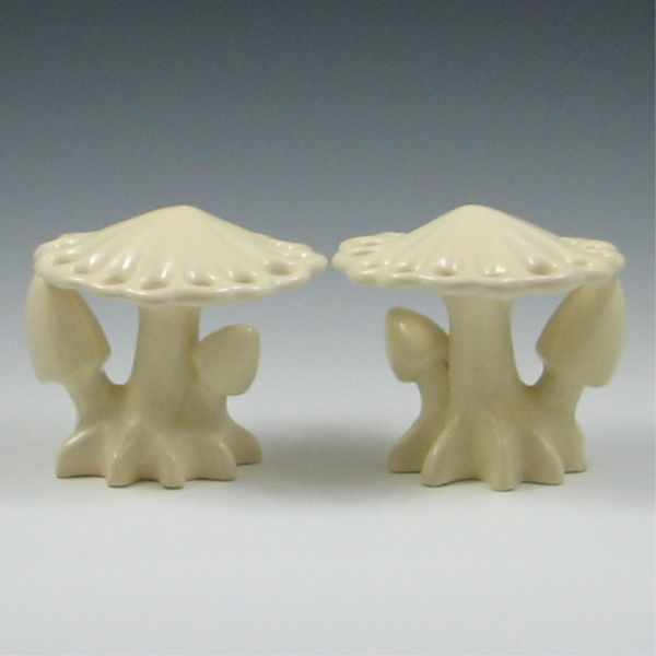 Appraisal: Two Cowan Mushroom Flower Frogs both marked with die impressed