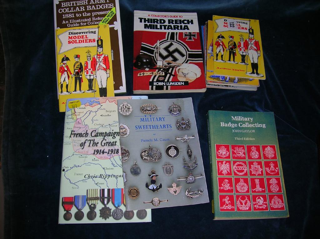 Appraisal: Eleven useful books for the militaria collector badges medals and