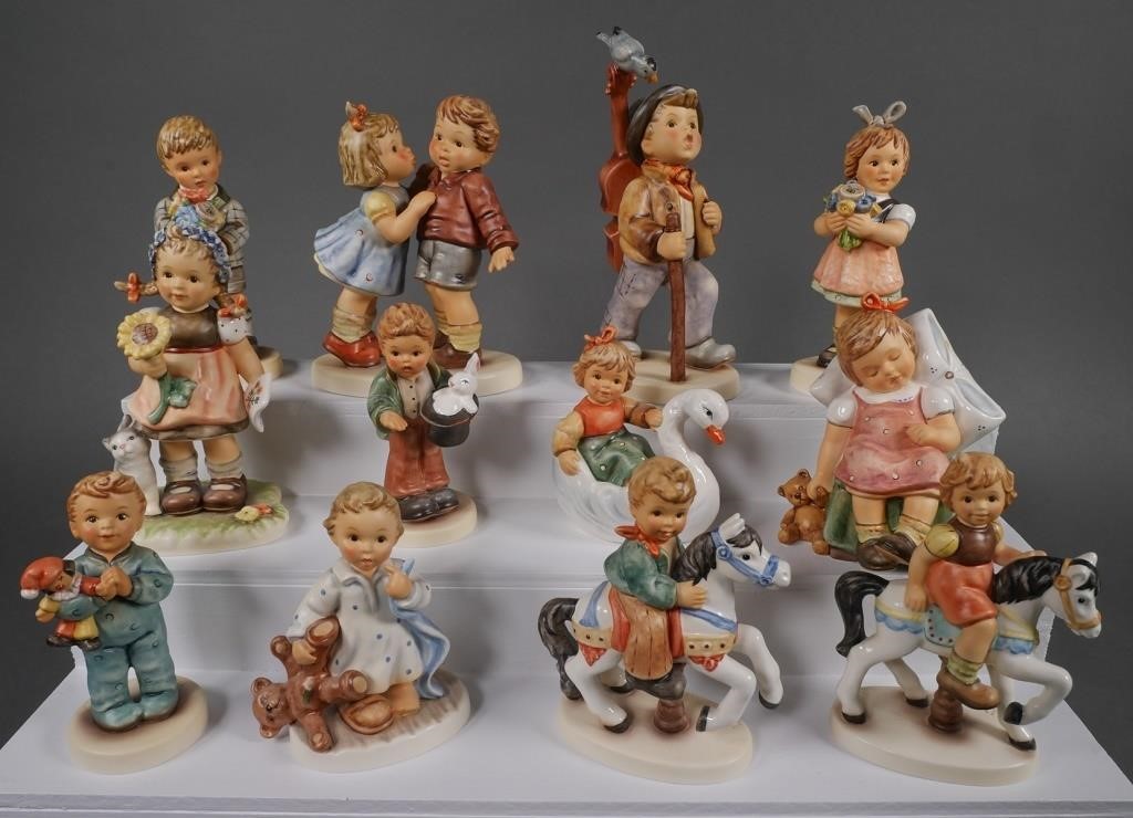 Appraisal: Collection of Hummel figurines TMK- Hummels included Vagabond Hum I