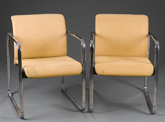 Appraisal: Pair of arm chairs by Peter Protzman for Herman Miller