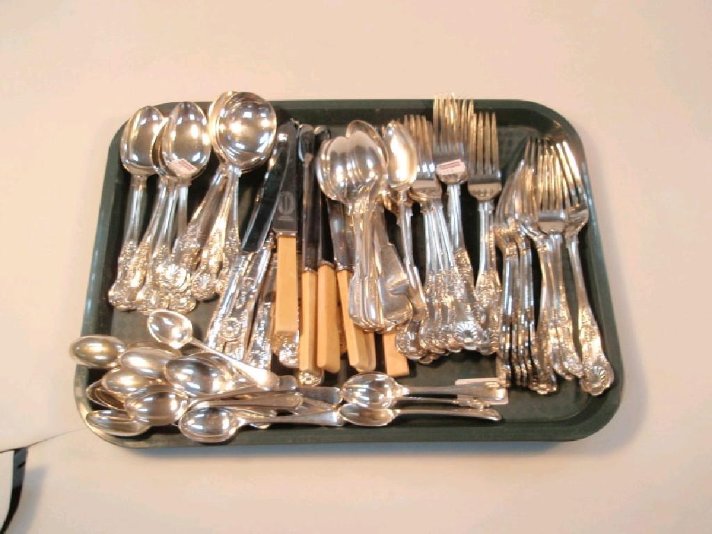 Appraisal: A suite of EPNS Kings pattern tableware and other cutlery