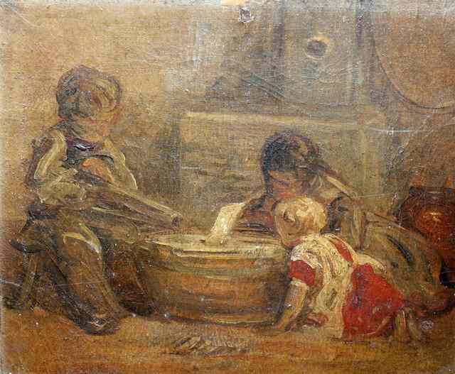 Appraisal: TH CENTURY ENGLISH SCHOOLThe toy boat oils on board x