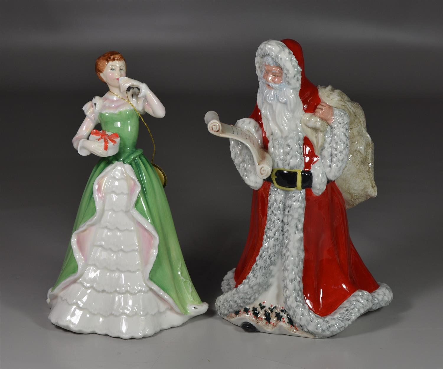 Appraisal: Royal Doulton bone china figurines Merry Christmas HN Father Christmas