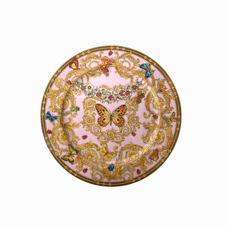 Appraisal: Versace Butterfly Garden Service Plate Rosenthal Versace Butterfly Garden Service