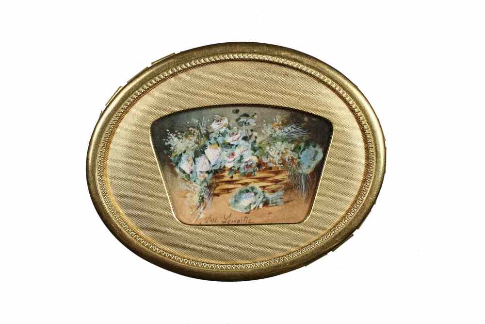 Appraisal: W C ON PAPER - Miniature of a Basket of