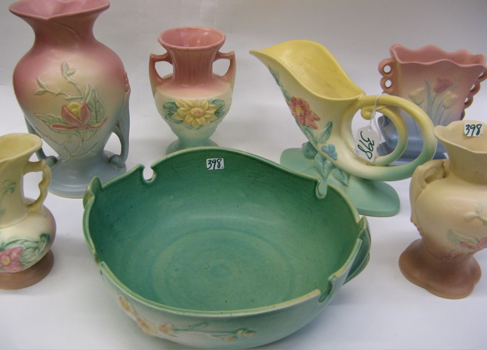 Appraisal: TWELVE PIECE COLLECTION OF AMERICAN ART POTTERY Including Hull Art