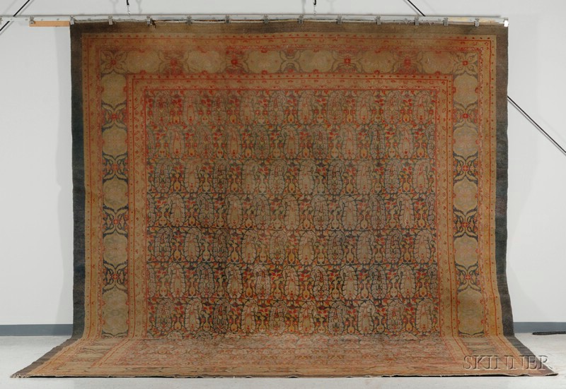 Appraisal: Indian Carpet late th century dryness and fading at one