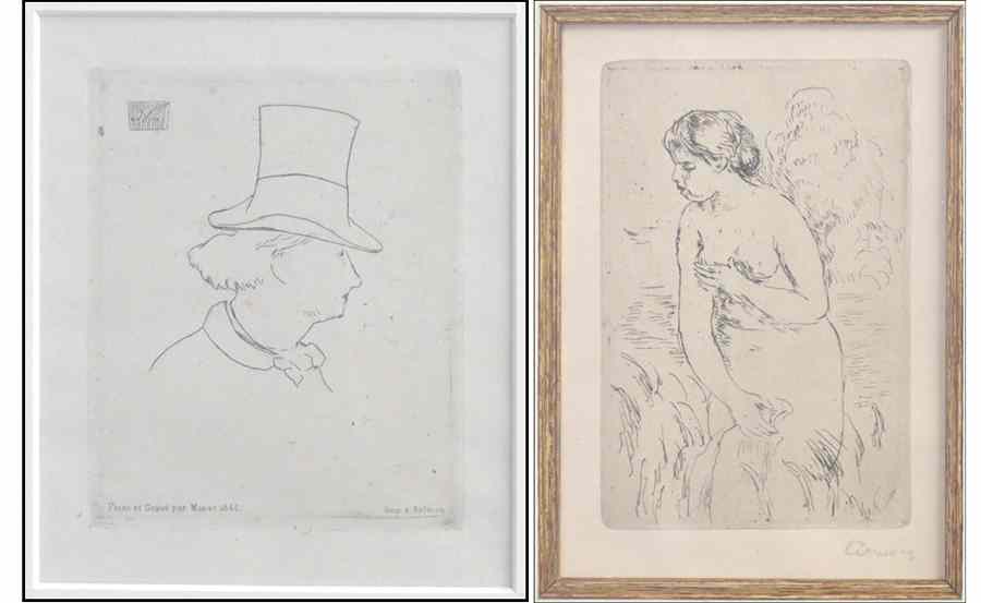 Appraisal: AFTER PIERRE-AUGUSTE RENOIR BAIGNEUSE DEBOUT A MI JAMBES Etching posthumous