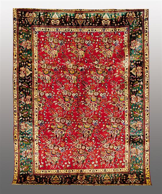 Appraisal: Persian Tabriz carpet ' x '