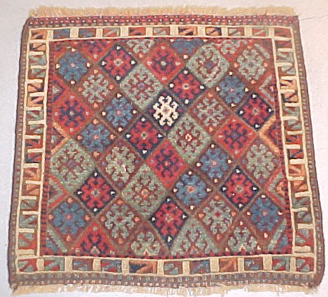 Appraisal: Oriental mat geometric pattern l x w