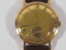 Appraisal: An ct gold gent's wrist watch c