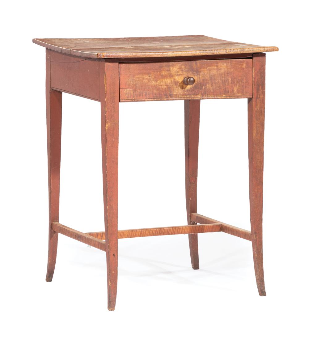 Appraisal: Mississippi River Valley Maple Side Table in the Vernacular Louis