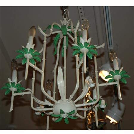 Appraisal: Tole Six-Light Chandelier Estimate -