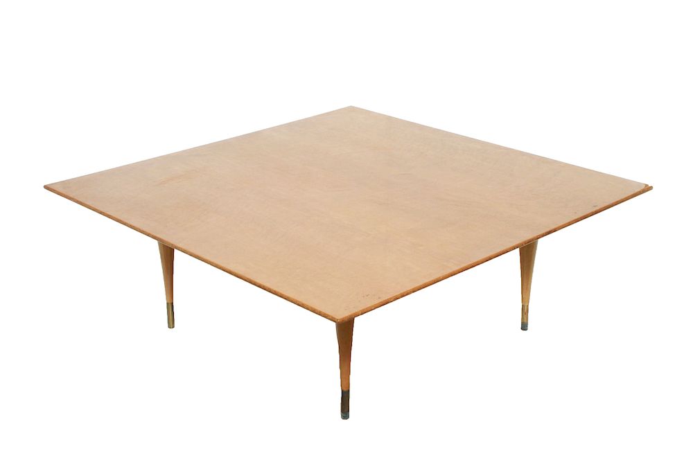 Appraisal: Bird's Eye Maple Mid-Century Modern Coffee Table Mid-century modern bird's