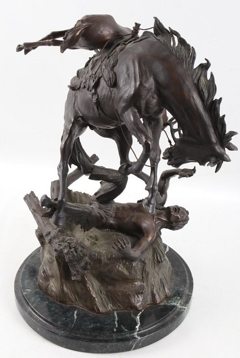 Appraisal: Joseph Krausz Limited Ed American Indian Bronze Featured in this