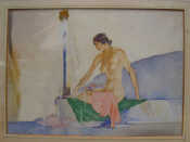 Appraisal: Nude Bathing' Watercolour X