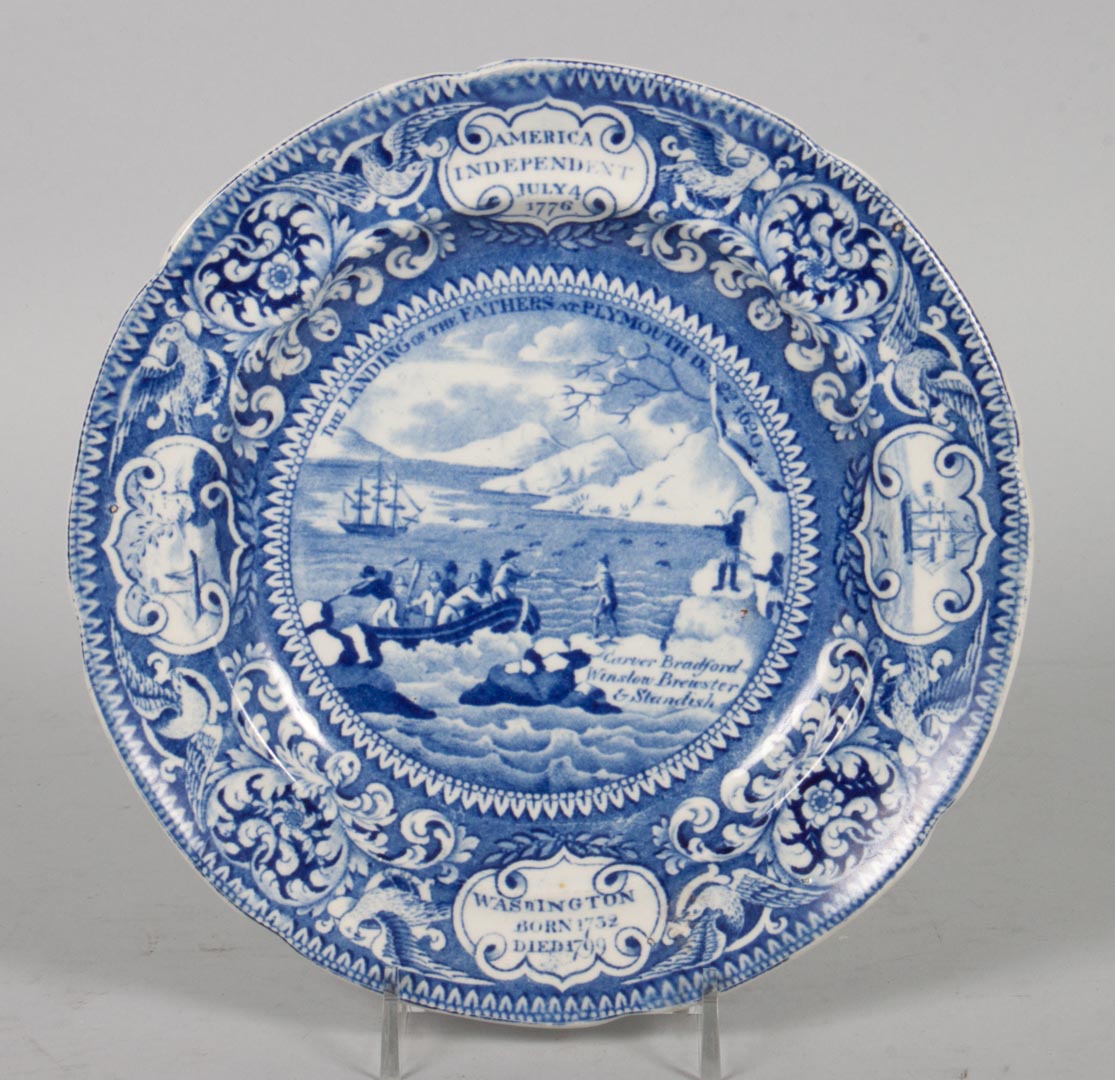 Appraisal: Enoch Wood Staffordshire blue transfer plate first quarter- th century