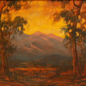 Appraisal: David Stirling American - Sunset Estes Park Oil on Board