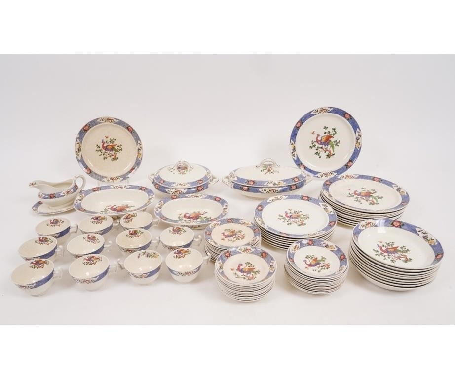 Appraisal: Partial china service Cauldon England to include dinner plates dia