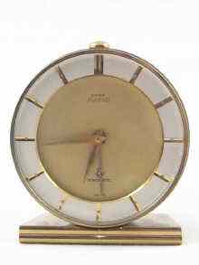 Appraisal: A brass cased Cyma clockwork alarm ht cm