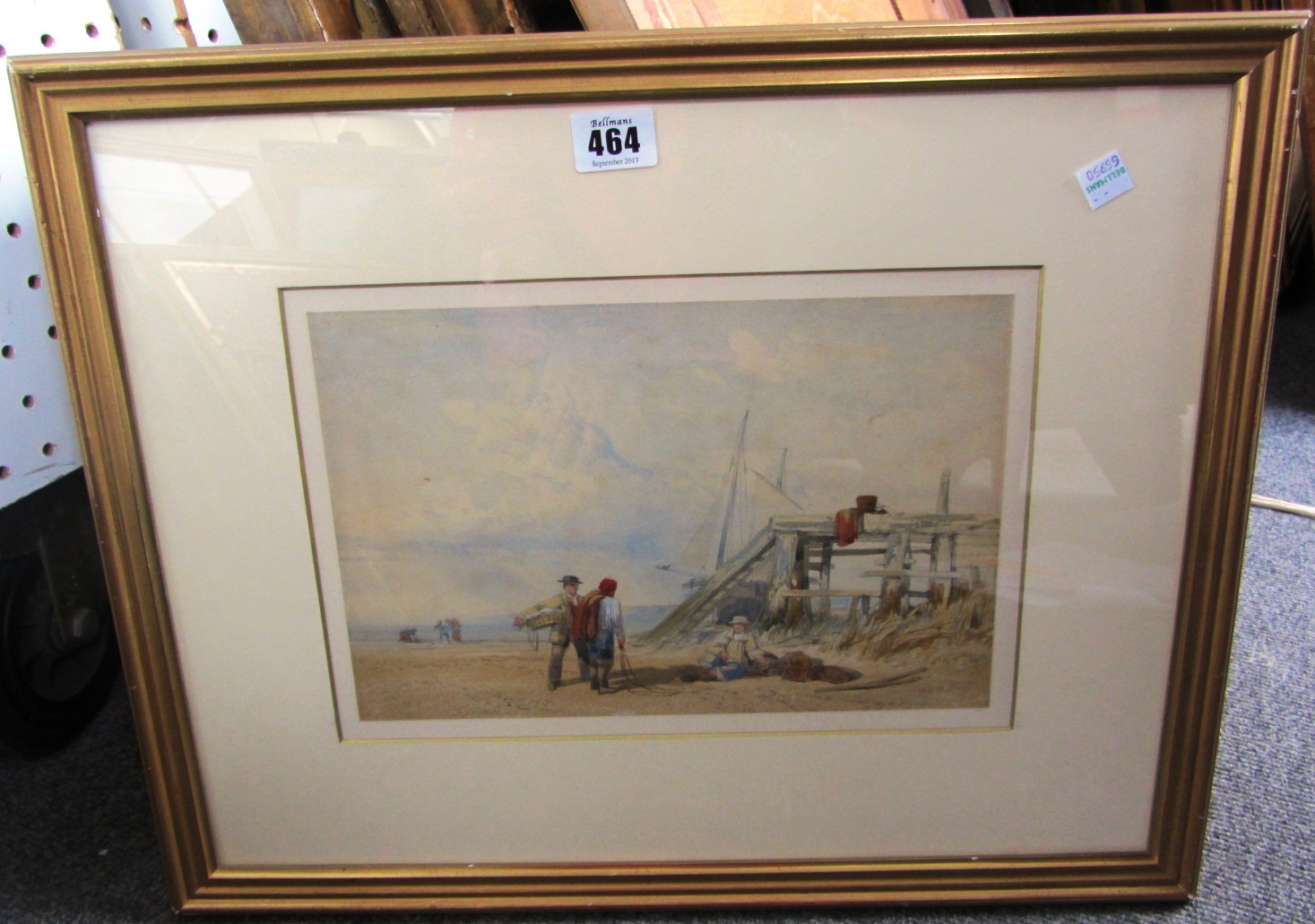 Appraisal: William Howes Hunt - Yarmouth Beach watercolour cm x cm