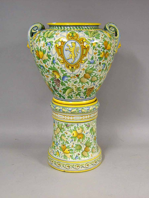 Appraisal: Massive pottery jardiniere h