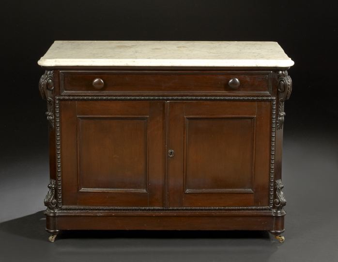 Appraisal: American Rococo Revival Rosewood Washstand mid- th century attributed to