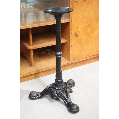 Appraisal: Cast iron bistro table base approx cm H