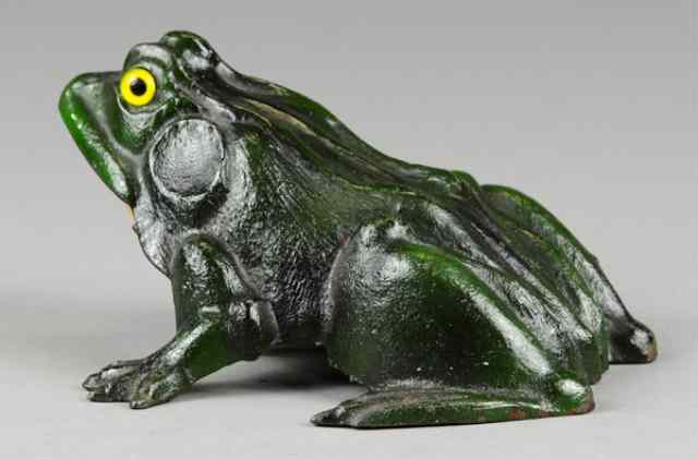 Appraisal: FROG FIGURAL BELL RINGER R E Rich East Hampton Conn